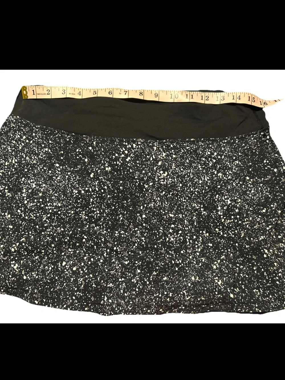 Lululemon Circuit Breaker Skort Tall Size 8 Black White Tennis Running